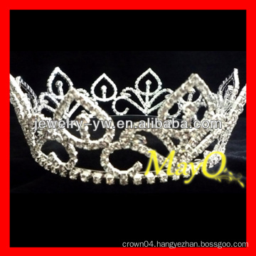 Fully round Crystal tiara crown